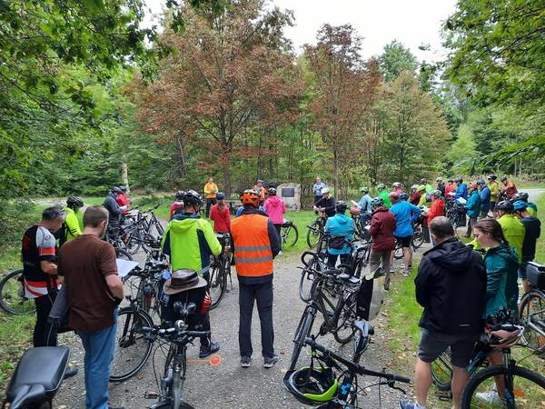 Fahrradpilger bei der Fahrradwallfahrt 2025
