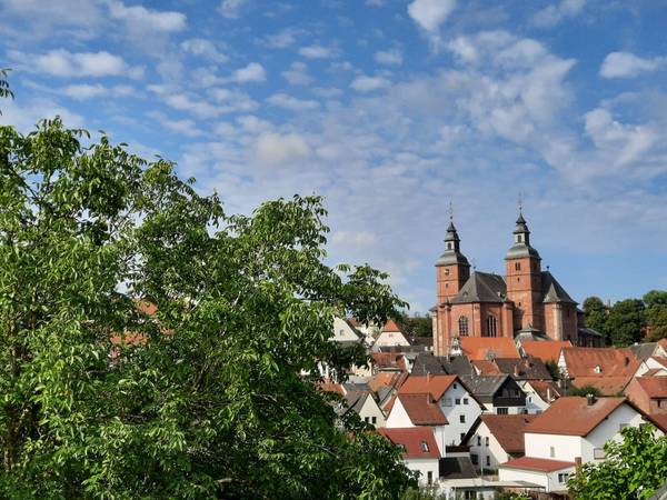 Blick auf die Wallfahrtsbasilika St.Georg Walldürn